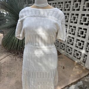 GAP Cream Knit Midi Dress